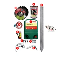 Electric fence kit for cattle up to 560 decares